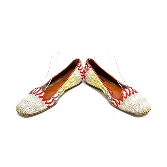 MISSONI | Vintage Y2K designer fabric slip on ballet flats