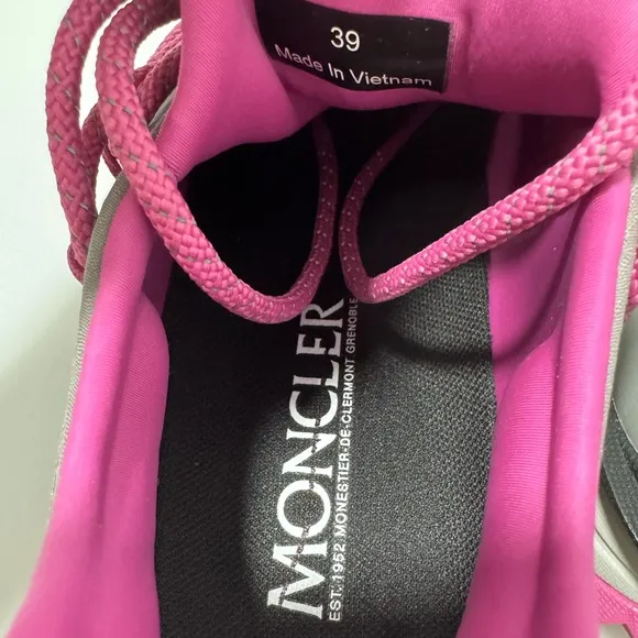 Moncler Trailgrip Lite2 Sneakers Grey Pink Women’s Size EU 39/US 9