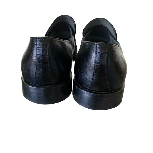 Moreschi Mens Black Leather Italian Loafers