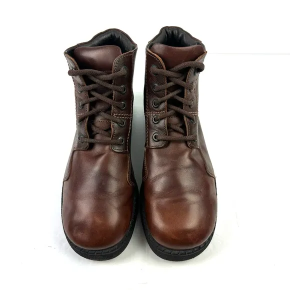 Naot Ankle Boots 38 Brown Leather Lace Up Bootie Womens 7