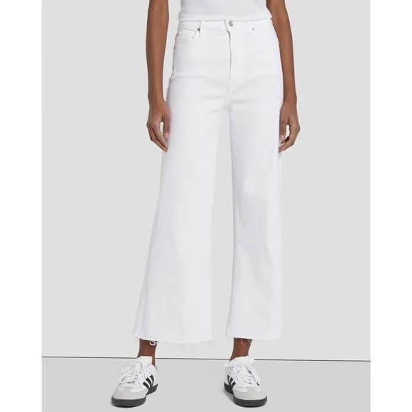 NEW 7 FOR ALL MANKIND high rise cropped jo jeans in soleil