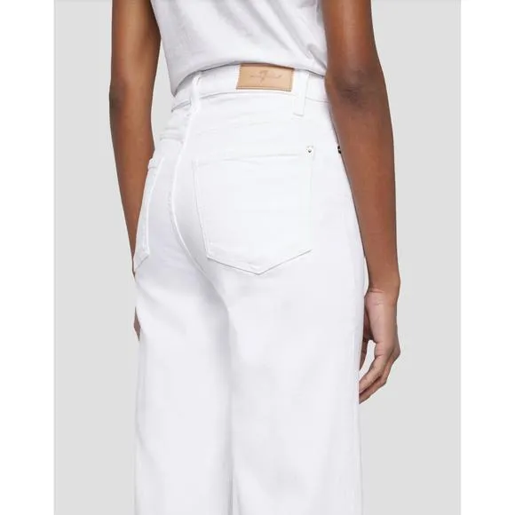 NEW 7 FOR ALL MANKIND high rise cropped jo jeans in soleil