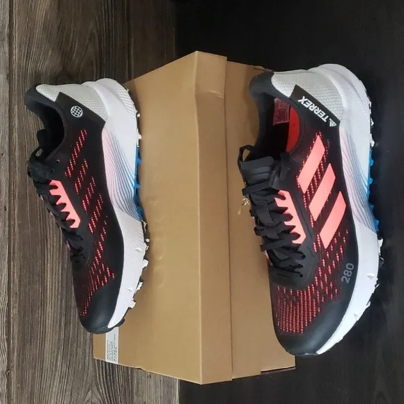 New Adidas Terrex Agravic Flow 2 Black Outdoor Trail Running Sneakers
