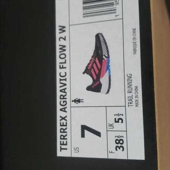 New Adidas Terrex Agravic Flow 2 Black Outdoor Trail Running Sneakers