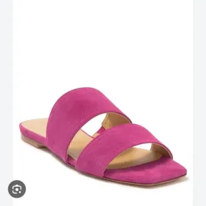 NEW Aeyde Mattea Hot Pink Suede Slides size 37 US 7