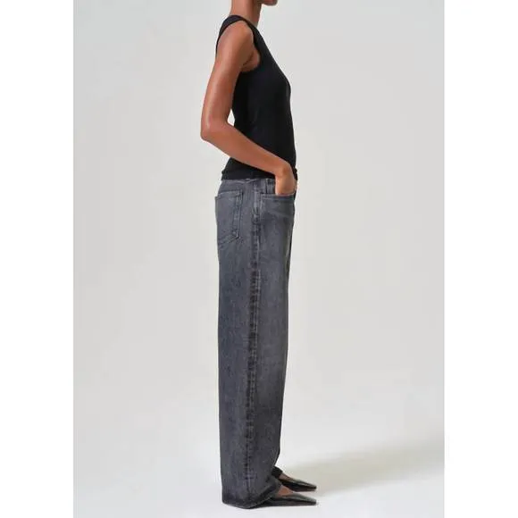 NEW AGOLDE low slung baggy jeans in ditch