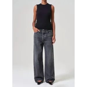 NEW AGOLDE low slung baggy jeans in ditch