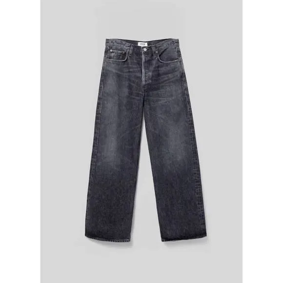 NEW AGOLDE low slung baggy jeans in ditch