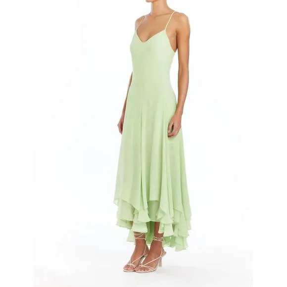 NEW AMANDA UPRICHARD clemenza dress in pear