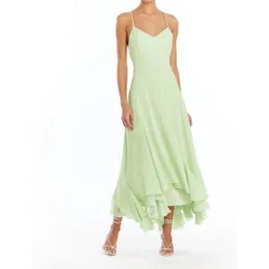 NEW AMANDA UPRICHARD clemenza dress in pear