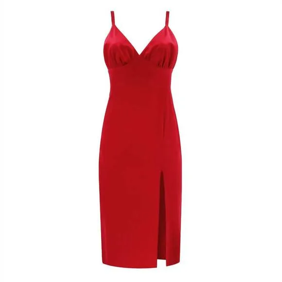 NEW AMANDA UPRICHARD leilani dress in scarlet