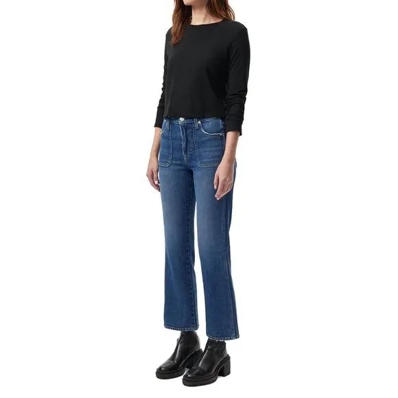 NEW AMO abigail cropped jeans in linger