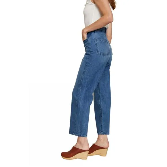 NEW AMO patch pocket jean in eternal blue