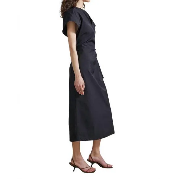 NEW APIECE APART yambica tie dress in black