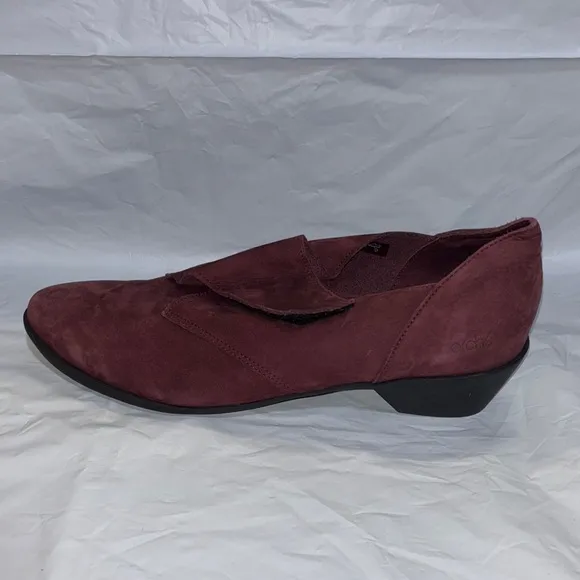 NEW ARCHE Suede Leather Mary Janes Shoes-2&quot; heel Rubber sole - 9.5/41 Mauve