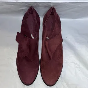 NEW ARCHE Suede Leather Mary Janes Shoes-2&quot; heel Rubber sole - 9.5/41 Mauve