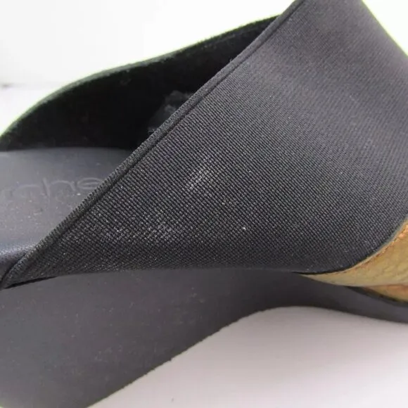NEW ARCHE Womens Egwazz Sandals Wedge Slip-On Peep Toe  Size 6
