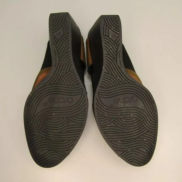 NEW ARCHE Womens Egwazz Sandals Wedge Slip-On Peep Toe  Size 6