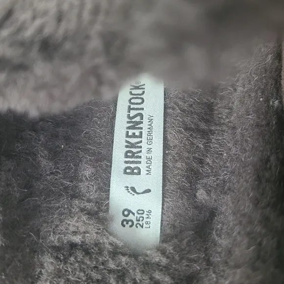 New BirkenstockWomen's Arizona Big Buckle Teddy Shearling Slide Sandals
