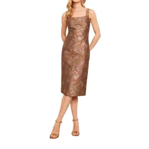 NEW CARA CARA carlie floral midi dress in jacquard garden