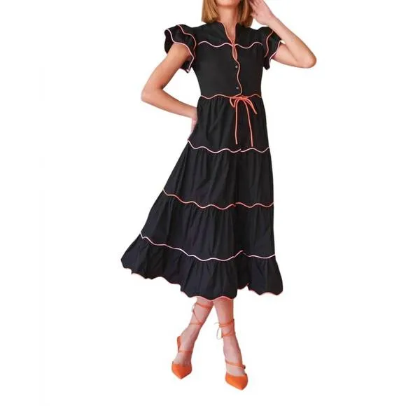 NEW CELIA B baba voyager dress in black