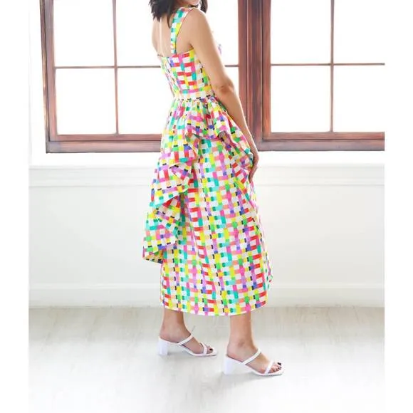 NEW CELIA B corsica dress in multi
