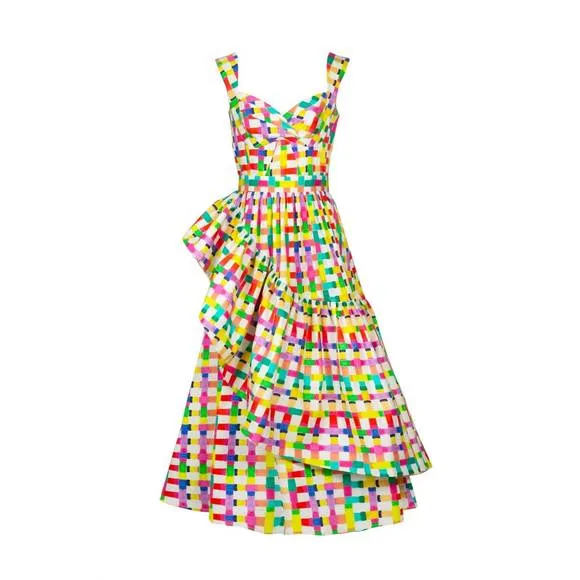 NEW CELIA B corsica dress in multi