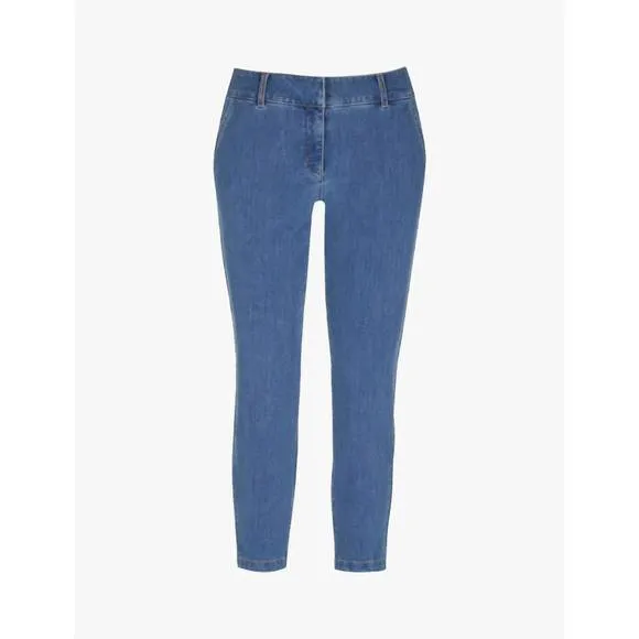 NEW COMMANDO denim 7/8 trouser in light indigo