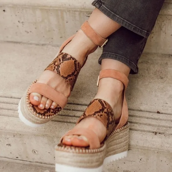 NEW! CROWN VINTAGE Daylen Espradrille Platform Sandals 6.