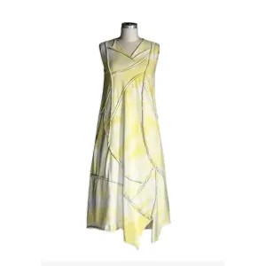 NEW CYNTHIA ASHBY women's valley dress in citron