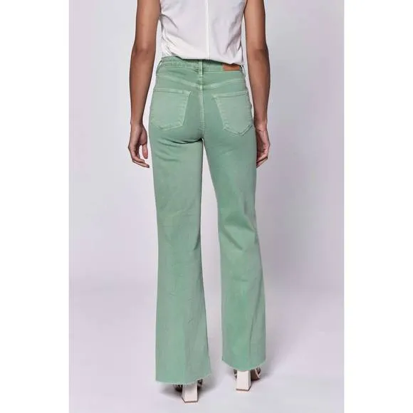 NEW DEAR JOHN DENIM fiona wide leg jean in iceberg green