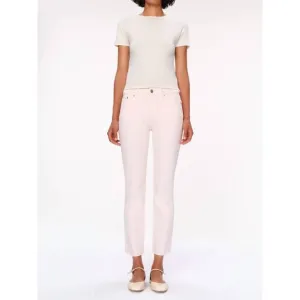NEW DL1961 - WOMEN'S mara straight mid rise ankle jeans in primrose pink