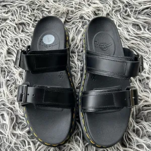 New DR.MARTENS Myles Hardware Detail Double Buckle Slide Sandals Men Size 7