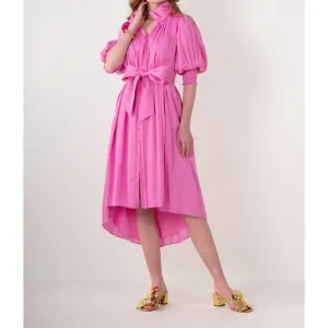 NEW EMILY MCCARTHY rowan dress in fuchsia pink
