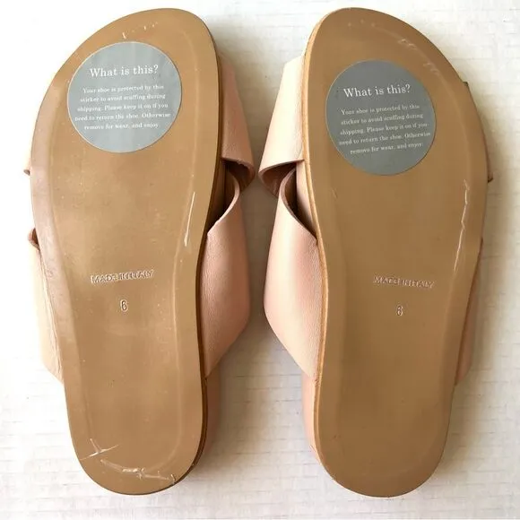 New Everlane The Form Crossover Sandal in Pale Rose Pink Color SZ 6
