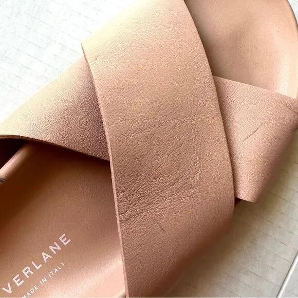 New Everlane The Form Crossover Sandal in Pale Rose Pink Color SZ 6