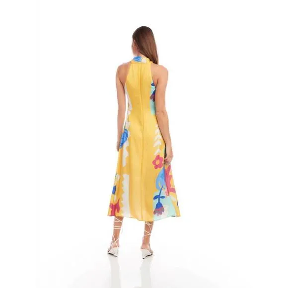NEW FIFTEEN TWENTY ivy midi dress in multi print
