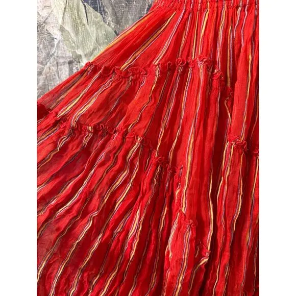 New FP One Ember Printed Midi Skirt sz medium