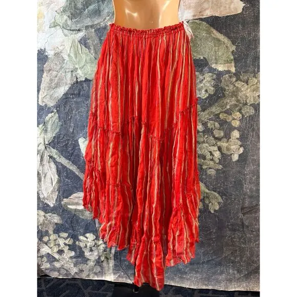 New FP One Ember Printed Midi Skirt sz medium