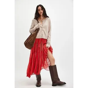 New FP One Ember Printed Midi Skirt sz medium