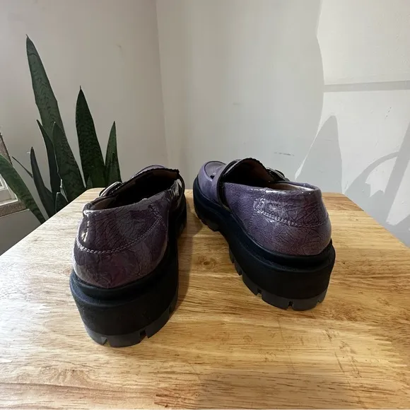 NEW Free People Mackenzie MJ Loafers Purple