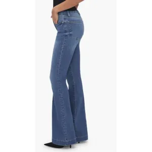 NEW GOOD AMERICAN good legs flare in indigo602