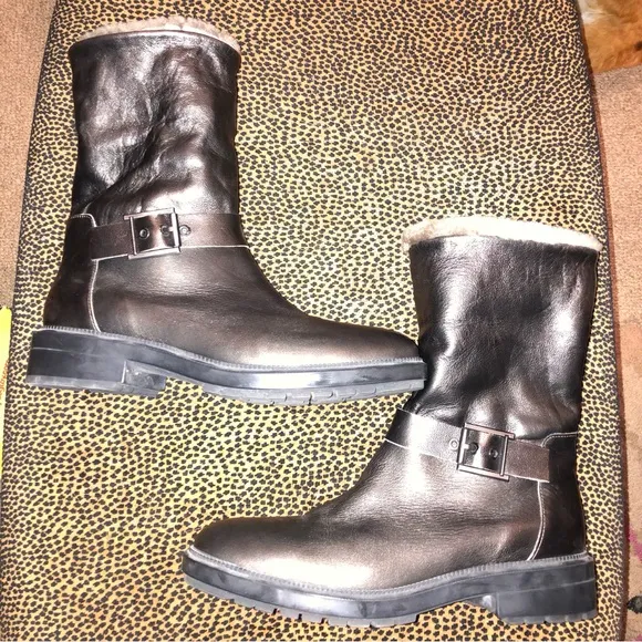 New! Gorgeous Aquatalia sheepskin lined waterproof boots!