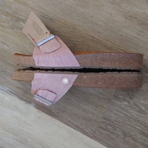 NEW Haflinger Bio Gina Women's Pink Slide Sandals Size 37 (US 6)