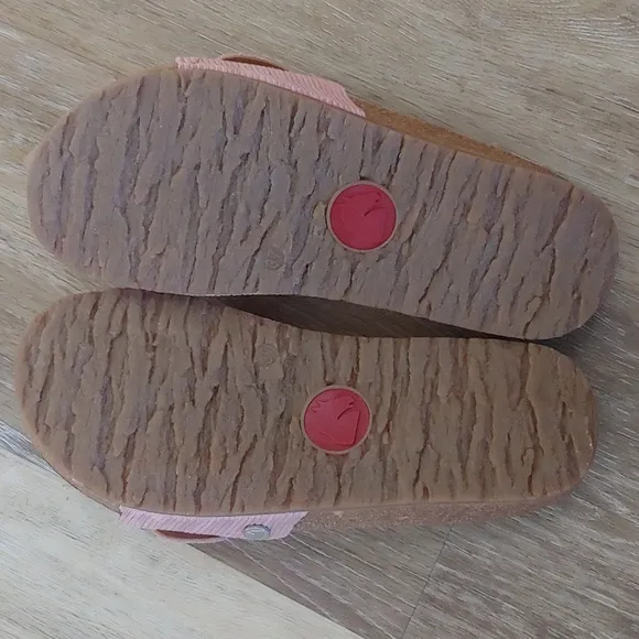 NEW Haflinger Bio Gina Women's Pink Slide Sandals Size 37 (US 6)