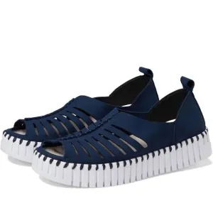 NEW ILSE JACOBSEN women's 9376 slip-on shoes in dark indigo