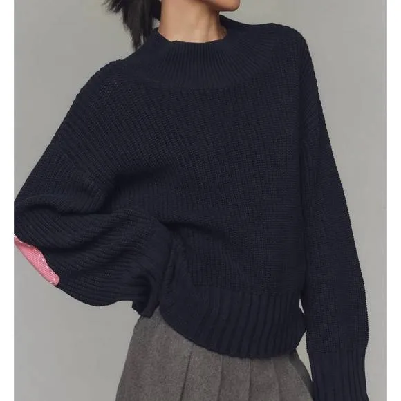 NEW KERRI ROSENTHAL marlowe sweater top in black