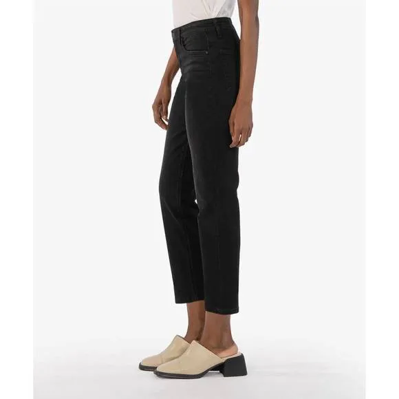 NEW KUT FROM THE KLOTH rachael high rise mom jeans in black