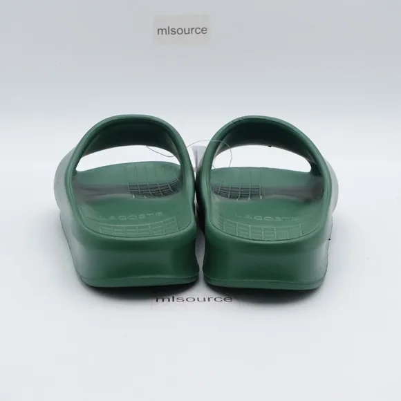 NEW Lacoste Serve Slide 2.0 Slide Sandal 745CMA0005GG2 Green