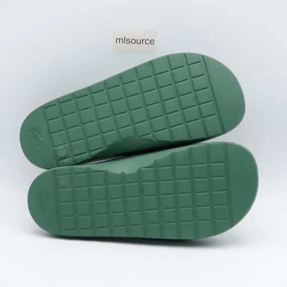 NEW Lacoste Serve Slide 2.0 Slide Sandal 745CMA0005GG2 Green